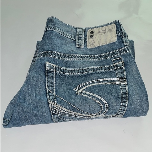 Silver Jeans Gordie Straight Leg Relaxed Size 34 - Picture 3 of 16